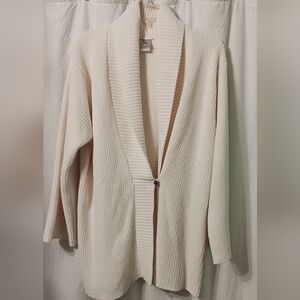 Natori Aura  One Button Plush Cardigan Size L